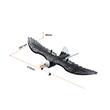 Avion cu telecomanda Eagle, 2.4 GHz, 2 x baterii 220 mAh, timp de operare 30 min, 290 x 410 x 90 mm, Giroscop stabilizator 6 axe, Raza 150 m