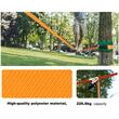 Set Slackline 18.3m x 50 mm, 7 piese, banda antrenament echilibru, ancorare pe copaci, Capacitate 227 kg