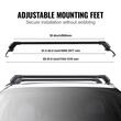 Set 2 bare transversale pentru acoperis fara sine laterale, Aluminiu, 2 x chei antifurt, max 90 kg, 108 cm
