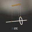 Pendul led 16W, Lumina calda 3000K, dimensiune 860 x 300 mm, Auriu