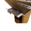 Gratar cu plita, pe lemne Colorado, 80x80x98.2 cm, Otel Corten, plita Inox