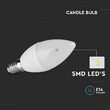 Bec led lumanare E14, putere 4.5W, 4500K Alb neutru