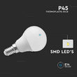 Bec led E14, forma P45, putere 4.5W, 6500K Alb rece