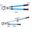 Cleste sertizare pentru tevi, V 12-28 mm, TH 16-32 mm, rotire cap 360°, maner telescopic