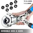 Cleste sertizare pentru tevi, V 12-28 mm, TH 16-32 mm, rotire cap 360°, maner telescopic