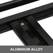 Portbagaj deschis pentru bare transversale, max 100 kg, Aluminiu, 127 x 90 x 14 cm, Universal