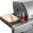 Gratar cu 3 arzatoare pe gaz, 10.8 kW, Teesa BBQ, Inox/Fonta, Otel, 4 x roti