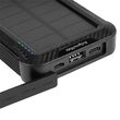 Powerbank solar 10000 mAh cu incarcare Wireless, Li-Ion, USB tip C, micro USB, 2x USB-A, Lightning, functie Lanterna