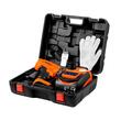 Kit cric electric cu acumulator, Inaltime ridicare 160-450 mm, Telecomanda, Masina insurubat/desurubat 400 Nm, Max 5 Tone, Triunghi reflectorizant, Lanterna
