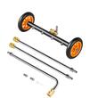 Curatitor suprafete dure cu 4 duze, 2 x roti, Aluminiu, 103-275 Bar, 7-24 l/min, Latime lucru 415 mm