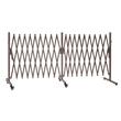 Poarta de securitate dublu extensibila, Lungime max 6 m, 6 x roti, Inaltime 102 cm, Maro