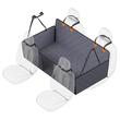 Husa protectie bancheta pentru transport caini/pisici, max 180 kg, sezut 1420 x 770 mm, 2 x buzunare, XL, 7 straturi, Impermeabila