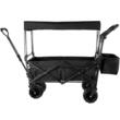 Carucior pliabil pentru gradina, camping, 98.5x54.3x98.5 cm, Capacitate 100 kg, Otel/Nylon, Negru