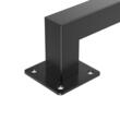 Mana curenta pentru scari, otel, Vivatechnix Negru Mat, lungime 1215 mm, Teava patrata 30x30 mm, Negru