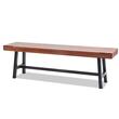 Banca pentru gradina, Metal/Lemn, 36.5 x 160 x 48.2 cm, 3 persoane, max 227 kg