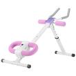 Aparat fitness pentru abdomen, Pliabil, 2 unghiuri, 10 grade de dificultate, max 150 kg, Otel Carbon, Afisaj digital parametri