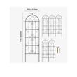 Set 6 suporturi pentru plante agatatoare, 51 x 180 cm, Otel, Diametru teava 10 mm