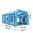 Cabina de vopsit gonflabila, dimensiune 10 x 5 x 3.5 m, 2 x suflanta 370/1100 W, Impermeabila, PVC, sistem filtrare