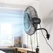 Ventilator oscilant de perete, Functie pulverizare, IP44, Industrial, diametru 610 mm, Metal, 110 W, 3 viteze