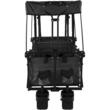 Carucior pliabil pentru gradina, camping, 98.5x54.3x98.5 cm, Capacitate 100 kg, Otel/Nylon, Negru
