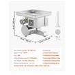 Masina electrica de tocat si feliat carne 3in1, Profesionala, lame inox, 700W, Accesoriu carnati, Capacitate 5 kg/min, nr.12, 180 rpm