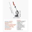 Slefuitor pentru pereti, tavane, plafoane si rigips cu brat telescopic 1010 W, 1000-2200 rpm, Led, maner pliabil si extensibil, 15 x discuri