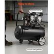 Compresor de aer fara ulei, Portabil, 1.1 kW, 68 l/min, 6.2 Bar, presiune max 8 Bar, Rezervor 24 l
