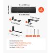 Organizator scule si unelte, max 363 kg, 4 x sine, 10 x carlige, Lungime 167 cm