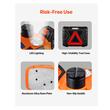 Kit cric electric cu acumulator, Inaltime ridicare 160-450 mm, Telecomanda, Masina insurubat/desurubat 400 Nm, Max 5 Tone, Triunghi reflectorizant, Lanterna