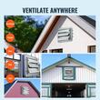 Ventilator evacuare pentru spatii comerciale, sere, depozite, Aluminiu, 45 W, 1800 m³/h, 380 x 380 x 190 mm