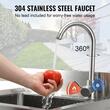 Chiuveta comerciala Inox, Baterie inclusa in dreapta, Protectie anti-stropire, capacitate cuva 410 x 330 x 220 mm