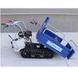 Roaba electrica cu senile Helios 320E, Motor benzina 6.5 CP, max 320 kg, Basculabila, 8 trepte, 4.9 km/h, Obloane detasabile