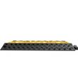 Rampa cu protectie cabluri, max 3000 kg/axa, 3 x canal, Negru/Galben, Modulara, 94.5 x 50 x 8 cm