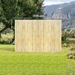 Paravan din bambus 1828 x 1219 mm, Protectie vizuala si de vant, Bej, UV