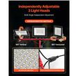 Lampa de lucru cu 3 x proiectoare si trepied detasabil, IP65, Luminozitate 21000 lm, 210 W, inaltime si unghi reglabile
