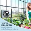 Ventilator evacuare pentru spatii comerciale, sere, depozite, Aluminiu, 45 W, 1800 m³/h, 380 x 380 x 190 mm