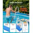 Scara pentru piscine supraterana, 3 trepte, max 136 kg, Otel, 805 x 790 x 1200 mm