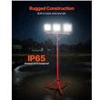 Lampa de lucru cu 3 x proiectoare si trepied detasabil, IP65, Luminozitate 21000 lm, 210 W, inaltime si unghi reglabile