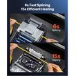 Aparat lipit fibra optica, 6 motoare, Bluetooth, Suport fibra 3 in 1, Ecran tactil 5 inch, sudura rapida 6 s, acumulator 7.8 Ah