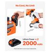 Kit cric electric cu acumulator, Inaltime ridicare 160-450 mm, Telecomanda, Masina insurubat/desurubat 400 Nm, Max 5 Tone, Triunghi reflectorizant, Lanterna