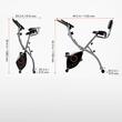 Bicicleta pliabila 3 in 1, max 150 kg, 8 niveluri, Cadru otel