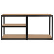 Raft metalic galvanizat, Modular, 5 polite MDF, 150 kg/polita, 180 x 90 x 40 cm, Negru
