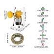 Sarpe pentru desfundat tevi, Electric, Profesional, 6 x capete taiere, 400 W, Lungime 3/20 m, Diametru 10/16 mm, IP44