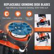 Masina de slefuit beton, diametru disc 180 mm, 1500 W, Pliabila, 1400 rpm, Inaltime reglabila