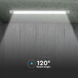 CORP ILUMINAT LED 40W 120CM 6500K ALB RECE