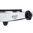 Plita electrica portabila, Adler 1500 W, Alba, Diametru 185 mm
