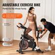 Bicicleta spinning cu cadru Carbon, Greutate volanta 18 kg, Afisaj Led, 120 kg, timp, viteza, distanta, calorii