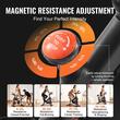 Bicicleta fitness, max 150 kg, 8 niveluri de rezistenta, Cadru otel carbon, Volanta magnetica, 1145x525x1210 mm 