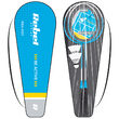 Set badminton, 2 rachete si 2 fluturasi, 65.5 x 20.5 cm, husa cu curea reglabila