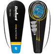 Set badminton, 2 rachete si 3 fluturasi, 66 x 20.5 cm, husa cu curea reglabila